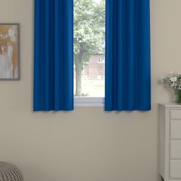 ROSARA HOME Blue Set of 2 Window Curtains-25