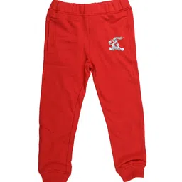 Looney Tunes Boys Red Solid Joggers-image-62