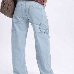glitchez Men Strap Detail Wide Leg Jeans-image-98