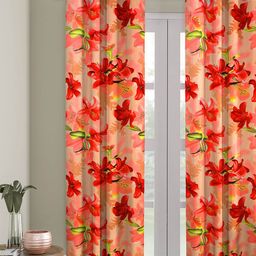 Cortina Floral Printed Single Long Door Curtain-picture-29