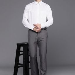 Raymond Pure Cotton Slim Fit Printed Formal Shirt-picture-13