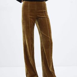 MANGO Women Velvet Flared Trousers-image-42