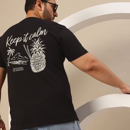 Sztori Men Plus Size Typography Printed Pure Cotton T-shirt-picture-30