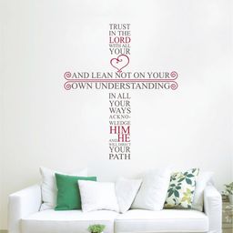 rawpockets Off White And Red Jesus Quotes Religious Printed Wall Stickers-image-38