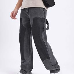 glitchez Men Mid-Rise Panelled Straight Fit Jeans-image-32