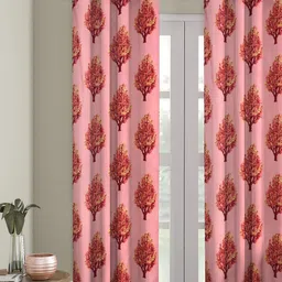 Cortina Pink Single Printed Curtain-picture-12