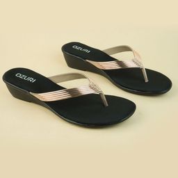 Ozuri Embellished Wedge Sandals-image-94