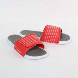 Fame Forever by Lifestyle Boys Red & White Striped Sliders-image-87