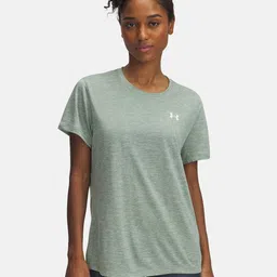UNDER ARMOUR Brand Logo Detail Twist Effect Loose Fit Tech Training T-shirt-16