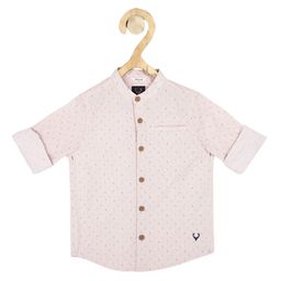 Allen Solly Junior Boys Pink Regular Fit Printed Casual Shirt-image-97