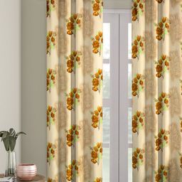 Cortina Single Floral Printed Door Curtain-image-42