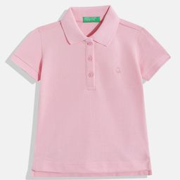 United Colors of Benetton Girls Solid Polo T-shirt-image-68