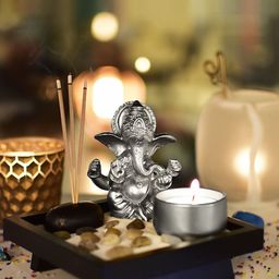Archies Unisex Silver-Toned Ganesha Showpiece-image-90