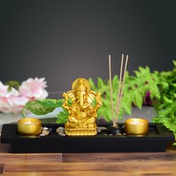 Archies Unisex Silver-Toned Ganesha Showpiece-image-94