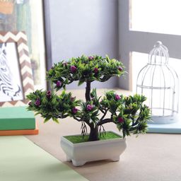 FOLIYAJ Green & Purple Artificial Plant-18