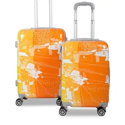 Polo Class Orange 2Pc Luggage Trolley Bag Set-image-78
