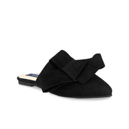 CARLO ROMANO Women Black Leather Mules Flats-image-50