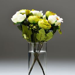 Archies White & Green Rose Flower Sticks-3