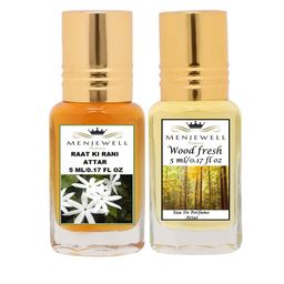Menjewell Set of 2 Raat Ki Rani & Wood Fresh Attar-66