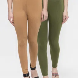 TAG 7 Women Pack Of 2 Solid Leggings-image-53