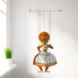 rawpockets Red & White Kathakali Puppet Dance PVC Vinyl Wall Sticker-image-95