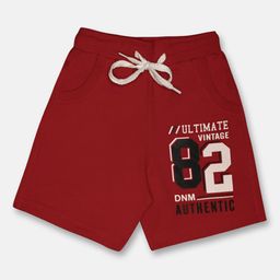 CHIMPRALA Kids Red Printed Mid-Rise Anti-Microbial Regular Shorts-image-104