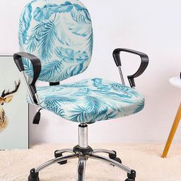 Cortina Set Of 8 Blue & White Printed Chair Covers-image-87