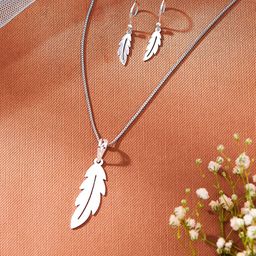Nipura 925 Sterling Silver Plated Contemporary Leaf Laser Cut Hoop Earrings-32