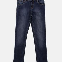 YK Boys Blue Regular Fit Mid-Rise Clean Look Stretchable Jeans-image-25