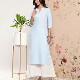 Libas Women Solid Straight Kurta-image-49