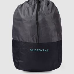Aristocrat Unisex Black & Charcoal Grey Backpack-38