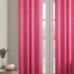 Soumya Pink Single Room Darkening Door Curtains-23