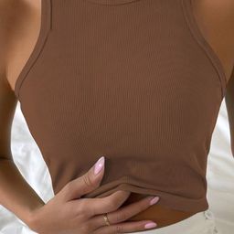 TOOCHKI Women Solid Tank Crop Top-image-59
