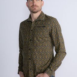 Petrol Printed Casual Shirt-image-87