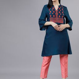 Vishudhteal Embroidered A-Line Tunic-picture-21
