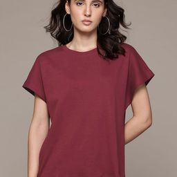 MANGO Extended Sleeves Cotton T-shirt-image-79