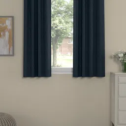 ROSARA HOME Navy Blue Set of 2 Window Curtains-image-89