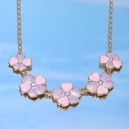 Zaveri PearlsGold-Plated Enamelled Necklace-image-26