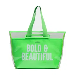 Colorbar The Bold & Beautiful Tote - Neon Green-picture-17
