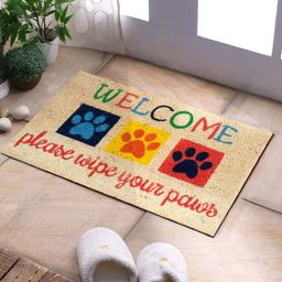 SWHF Multicoloured Rectangular Anti-Skid Coir Doormat-image-2