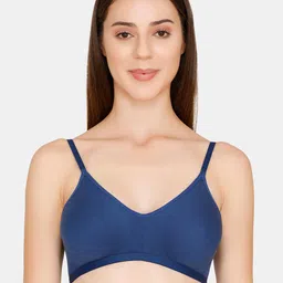 Rosaline by Zivame Blue Solid Non-Wired Non Padded T-shirt Bra ZI1885COREABLUE0-picture-15