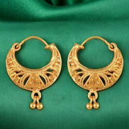 Vighnaharta Gold-Plated Crescent Shaped Chandbalis-image-18
