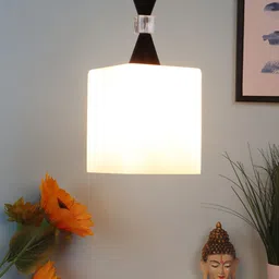 MFD HOME FURNISHING White & Black Solid Quirky Hanging Light-image-59