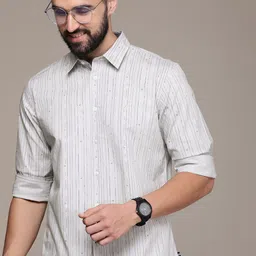 Nautica Slim Fit Striped Casual Shirt-picture-28