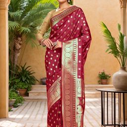 Mitera Ethnic Motifs Banarasi Saree-picture-32
