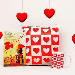 Archies Valentines Day Special Mug & Cushion with Greeting Card-image-73