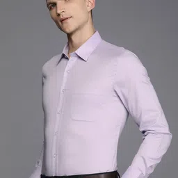Louis Philippe Solid Slim Fit Formal Shirt-image-20
