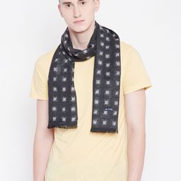 Alvaro Castagnino Men Grey & White Printed Mufflers-image-73