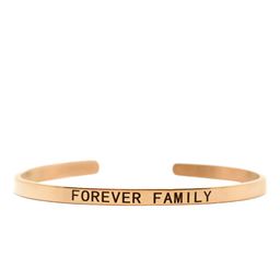 JOKER & WITCH Rose Gold-Plated & Black Forever Family Cuff Bracelet-image-76
