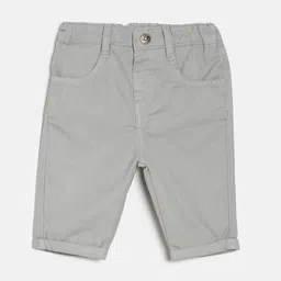 MINI KLUB Girls Grey Solid Regular Fit Capris-image-34